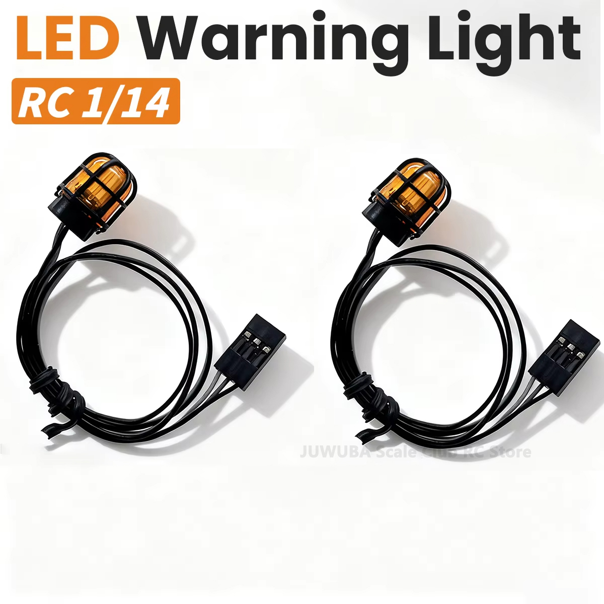 Drone Battery Alarm - LED-Warnleuchte 360-Grad-Drehleuchte Baumaschinenlampe für 1/14 Tamiya