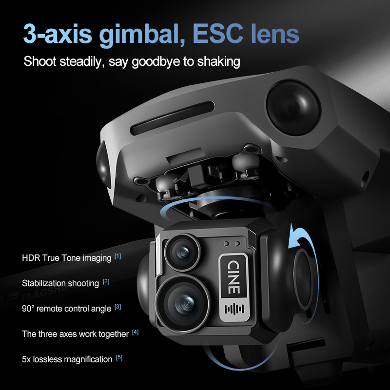 8K 3-Achsen-Gimbal Bürstenlose – Drone Battery Case Bewertung und Preis