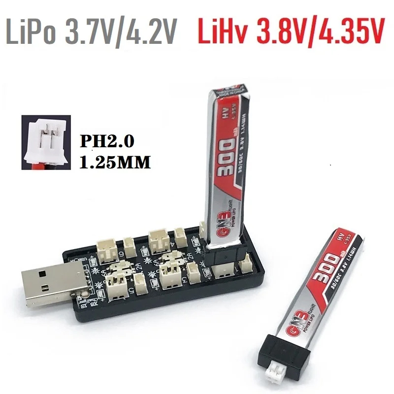 6CH USB 1S LiPo/LiHv 3,7 V/4,2 – Drone Battery Balance Charger Bewertung und Preis