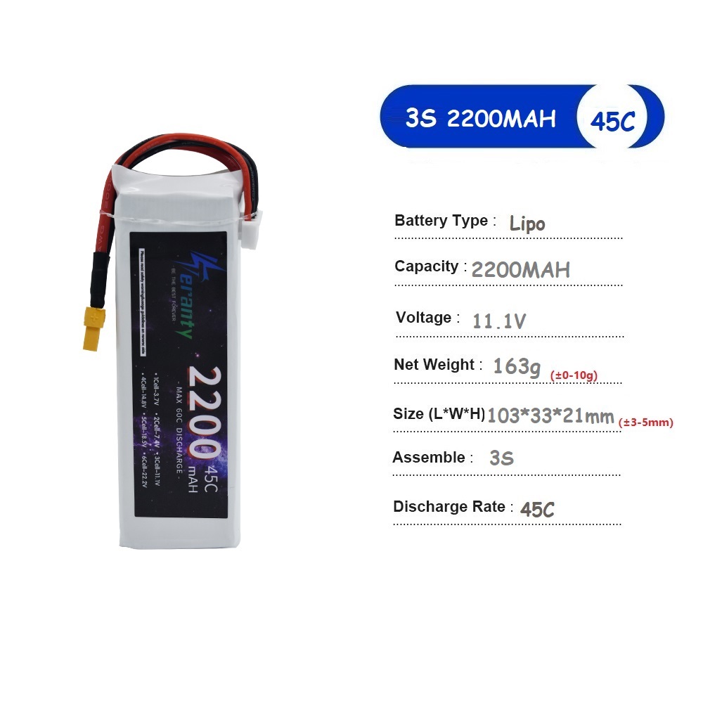 11,1 V LiPo Batterie 3S 1500ma – Drone Battery 3S Bewertung und Preis